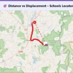 ๐ Distance vs Displacement โ A Geo-AI Simulation ๐๐ simulation screenshot