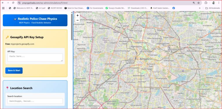 Police-Thief Chase: Physics Simulations